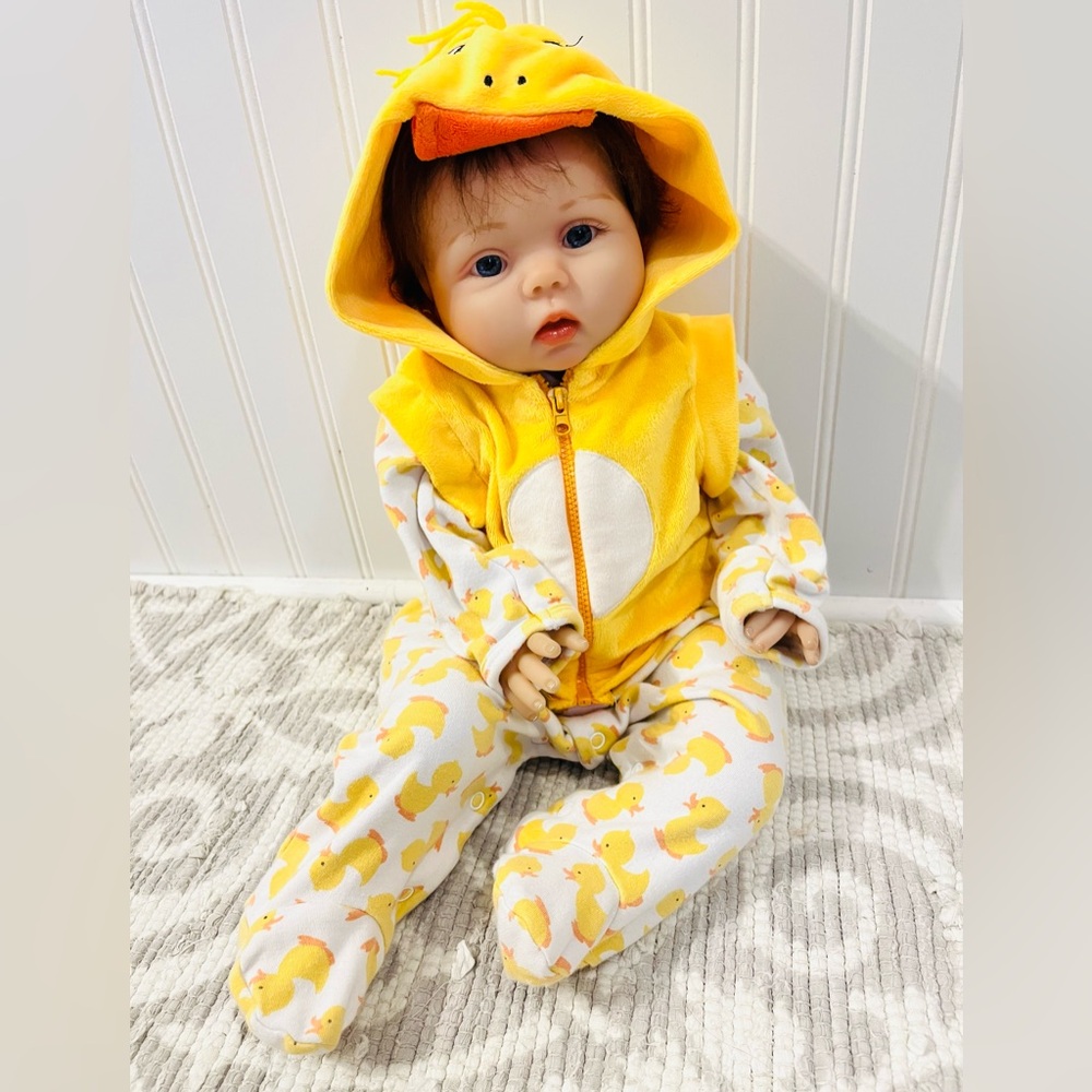 Yellow Duck Reborn Baby - Realistic Baby Doll - 20 IN
